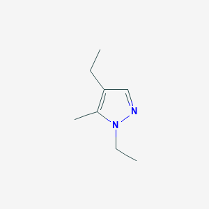 molecular formula C8H14N2 B8021398 1,4-diethyl-5-methyl-1H-pyrazole 