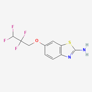 molecular formula C10H8F4N2OS B8021400 6-(2,2,3,3-Tetrafluoropropoxy)-1,3-benzothiazol-2-amine CAS No. 1855907-41-3