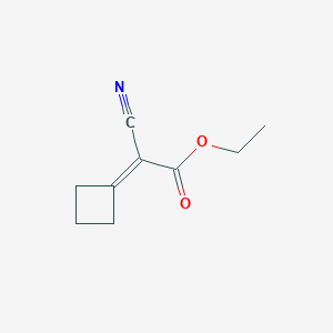 molecular formula C9H11NO2 B8021406 Ethyl 2-cyano-2-cyclobutylideneacetate 