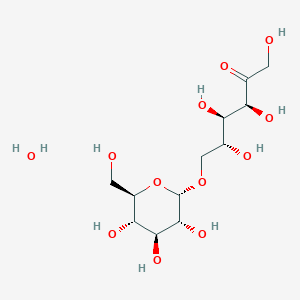 molecular formula C12H24O12 B8021415 6-O-alpha-D-Glucopyranosyl-D-fructofuranose monohydrate 