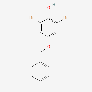 molecular formula C13H10Br2O2 B8021435 4-(Benzyloxy)-2,6-dibromophenol 