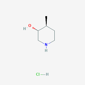 molecular formula C6H14ClNO B8021446 trans-4-Methylpiperidin-3-ol hydrochloride 