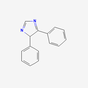 molecular formula C15H12N2 B8021461 4,5-diphenyl-4H-imidazole 