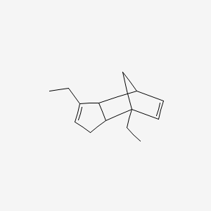 molecular formula C14H20 B8021482 3,7-Diethyl-3a,4,7,7a-tetrahydro-1H-4,7-methanoindene 