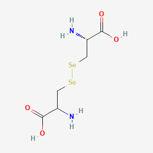 molecular formula C6H12N2O4Se2 B8021497 2-Amino-3-(((R)-2-amino-2-carboxyethyl)diselanyl)propanoic acid 