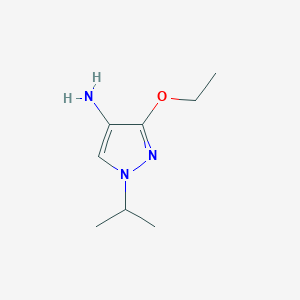 molecular formula C8H15N3O B8021504 3-ethoxy-1-(propan-2-yl)-1H-pyrazol-4-amine 