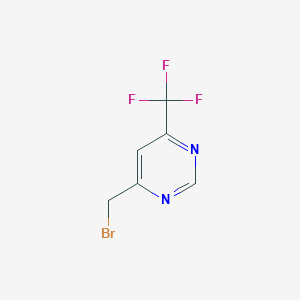 molecular formula C6H4BrF3N2 B8021653 4-(Bromomethyl)-6-(trifluoromethyl)pyrimidine 