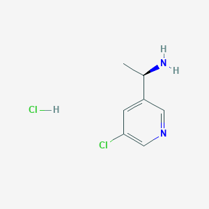 molecular formula C7H10Cl2N2 B8021691 (R)-1-(5-Chloropyridin-3-yl)ethanamine hydrochloride CAS No. 2061996-70-9