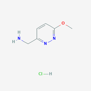 molecular formula C6H10ClN3O B8021723 (6-Methoxypyridazin-3-yl)methanamine hydrochloride CAS No. 1883347-29-2