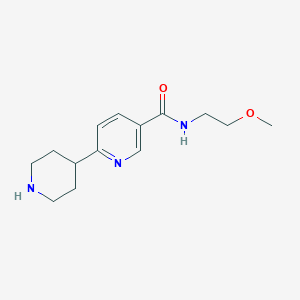 molecular formula C14H21N3O2 B8021858 1',2',3',4',5',6'-Hexahydro-[2,4']bipyridinyl-5-carboxylic acid (2-methoxy-ethyl)-amide 