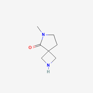 molecular formula C7H12N2O B8021955 6-Methyl-2,6-diazaspiro[3.4]octan-5-one 
