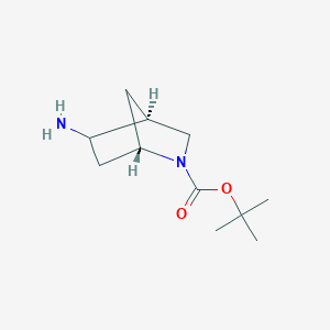 molecular formula C11H20N2O2 B8021993 (1S,4S)-tert-Butyl 5-amino-2-azabicyclo[2.2.1]heptane-2-carboxylate 