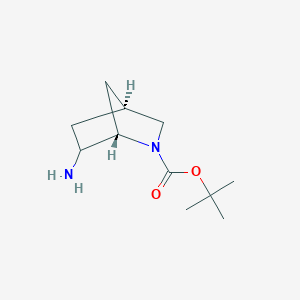 molecular formula C11H20N2O2 B8022005 tert-butyl (1S,4S)-6-amino-2-azabicyclo[2.2.1]heptane-2-carboxylate 