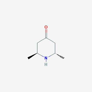 molecular formula C7H13NO B8022011 trans-2,6-Dimethylpiperidin-4-one 