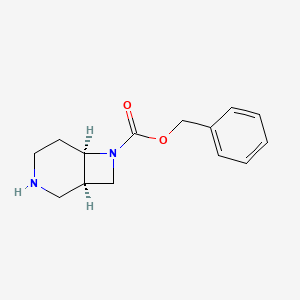 molecular formula C14H18N2O2 B8022036 (1R,6R)-7-Cbz-3,7-diazabicyclo[4.2.0]octane 