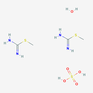 Methyl carbamimidothioate;sulfuric acid;hydrate
