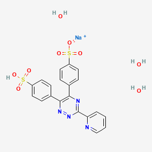 Sodium;4-[3-pyridin-2-yl-6-(4-sulfophenyl)-1,2,4-triazin-5-yl]benzenesulfonate;trihydrate