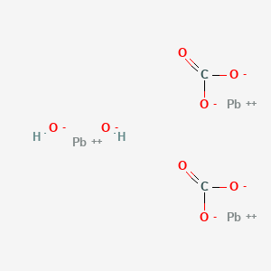 molecular formula C2H2O8Pb3 B8022073 Basic lead carbonate CAS No. 1319-47-7