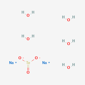 molecular formula H10Na2O8Te B8022106 Sodium tellurite pentahydrate 