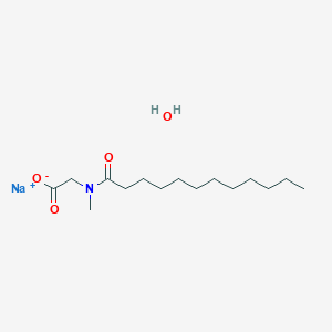 molecular formula C15H30NNaO4 B8022251 Sarcosine, N-lauroyl-, sodium salt 