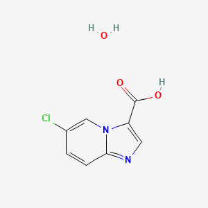 molecular formula C8H7ClN2O3 B8022264 6-Chloroimidazo[1,2-A]pyridine-3-carboxylic acid hydrate 
