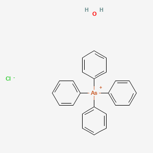 molecular formula C24H22AsClO B8022345 Tetraphenylarsonium chloride monohydrate CAS No. 6024-92-6