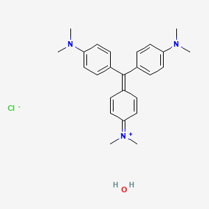 molecular formula C25H32ClN3O B8022361 Basic Violet 3;Gentian Violet;Methyl Violet 10B 