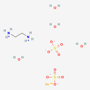 2-Azaniumylethylazanium;iron(2+);disulfate;tetrahydrate