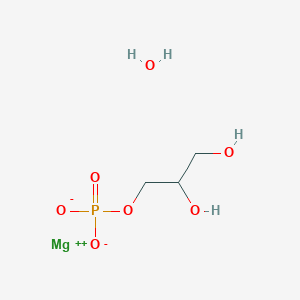 molecular formula C3H9MgO7P B8022386 Magnesium 2,3-dihydroxypropyl phosphate hydrate 