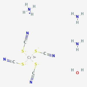 molecular formula C4H12CrN7OS4 B8022393 Ammonium peineckate monohydrate 