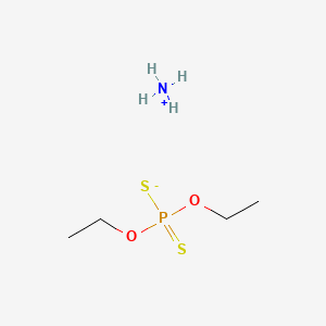 molecular formula C4H14NO2PS2 B8022399 Ammonium O,O-diethyl dithiophosphate 