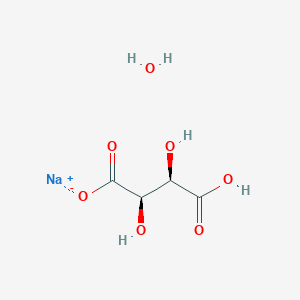 molecular formula C4H7NaO7 B8022418 Tartaric acid, monosodium salt, monohydrate 