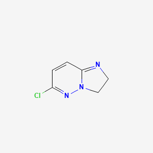 molecular formula C6H6ClN3 B8022429 6-Chloro-2,3-dihydro-imidazo[1,2-B]pyridazine 
