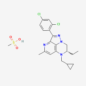 molecular formula C22H26Cl2N4O3S B8022463 NBI-35965 Mesylate CAS No. 866141-46-0