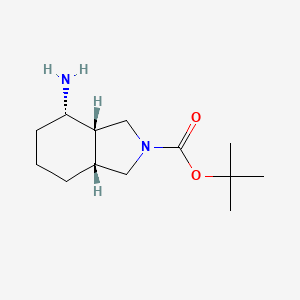 molecular formula C13H24N2O2 B8022491 tert-Butyl (3as,4s,7ar)-4-aminooctahydro-2h-isoindole-2-carboxylate 