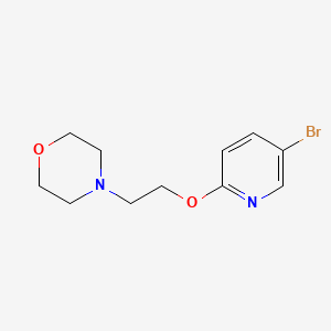 molecular formula C11H15BrN2O2 B8022568 4-[2-(5-Bromo-pyridin-2-yloxy)-ethyl]-morpholine CAS No. 212961-34-7