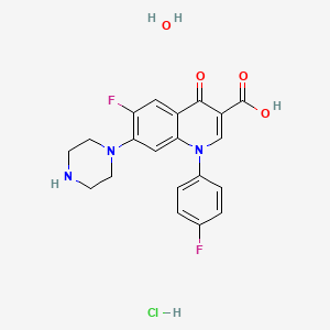 molecular formula C20H20ClF2N3O4 B8022588 Sarafloxacin hydrochloride hydrate 
