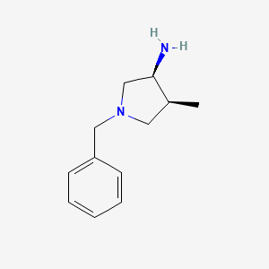 molecular formula C12H18N2 B8022720 cis-1-Benzyl-4-methyl-pyrrolidin-3-ylamine 