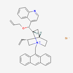 molecular formula C37H37BrN2O B8022721 O-Allyl-N-(9-anthracenylmethyl)cinchonidinium bromide 