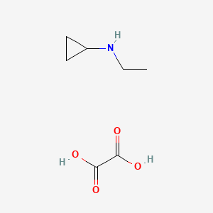 molecular formula C7H13NO4 B8022727 Cyclopropyl-ethyl-amine oxalate 