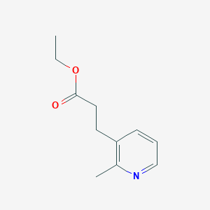 molecular formula C11H15NO2 B8022746 3-(2-Methyl-pyridin-3-yl)-propionic acid ethyl ester 