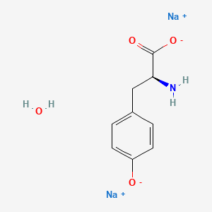 molecular formula C9H11NNa2O4 B8022838 L-Tyrosine disodium salt hydrate, >=98% (HPLC), powder 