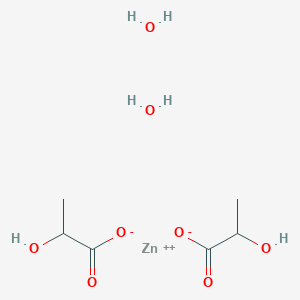 molecular formula C6H14O8Zn B8022869 ZINC;2-hydroxypropanoate;dihydrate 