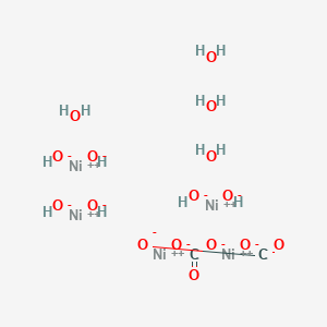molecular formula C2H14Ni5O16 B8022873 Nickel carbonate hydroxide teteahydrate 