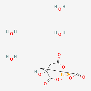 molecular formula C6H13FeO11 B8022896 Ferric citrate tetrahydrate 