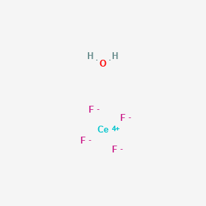 molecular formula CeF4H2O B8022947 Cerium(4+) fluoride--water (1/4/1) 