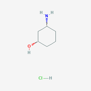 molecular formula C6H14ClNO B8022983 (1S,3R)-3-Amino-cyclohexanol hydrochloride 