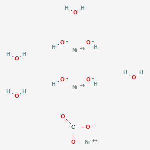 molecular formula CH12Ni3O11 B8023018 Basic nickel carbonate tetrahydrate 