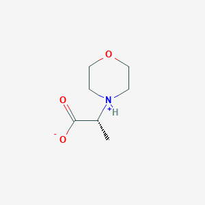 molecular formula C7H13NO3 B8023033 (2R)-2-morpholin-4-ium-4-ylpropanoate 