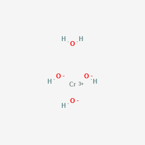 molecular formula CrH5O4 B8023060 Chromium(3+);trihydroxide;hydrate CAS No. 59330-19-7